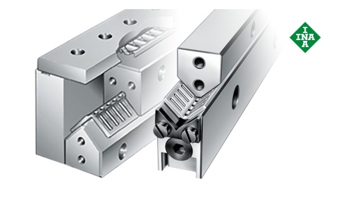 帶楔形塊和折角保持架的ML和V導軌